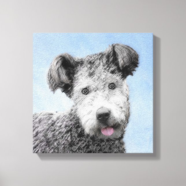 Pumi-målning - Cute Original Hund Art Canvastryck (Framsida)