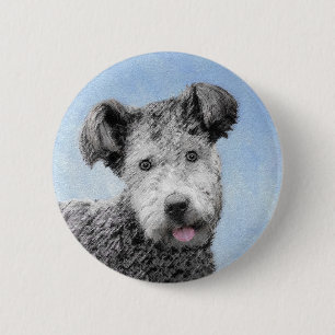 Pumi-målning - Cute Original Hund Art Knapp