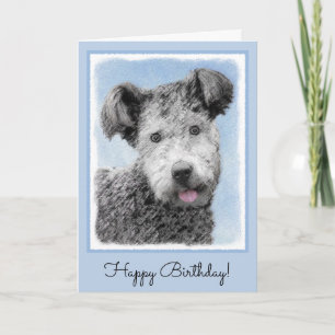 Pumi-målning - Cute Original Hund Art Kort
