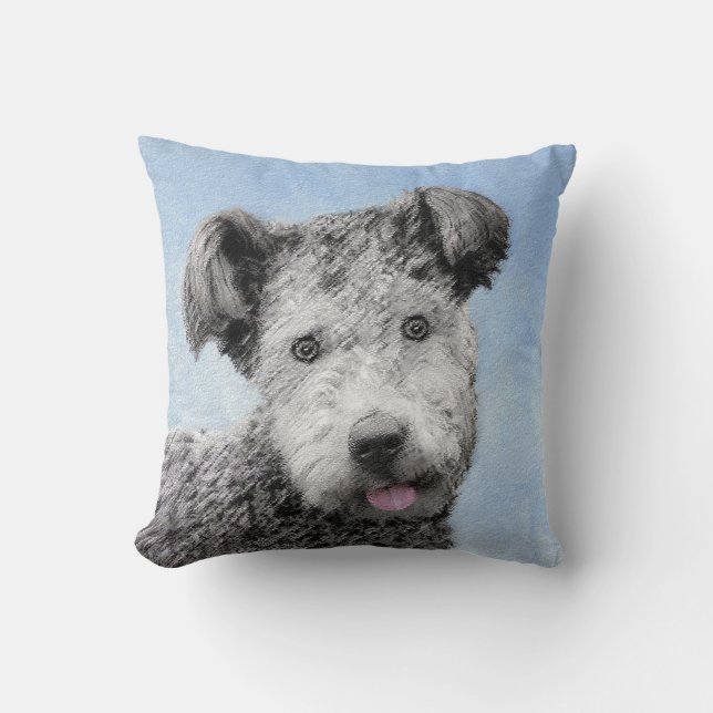 Pumi-målning - Cute Original Hund Art Kudde (Framsida)
