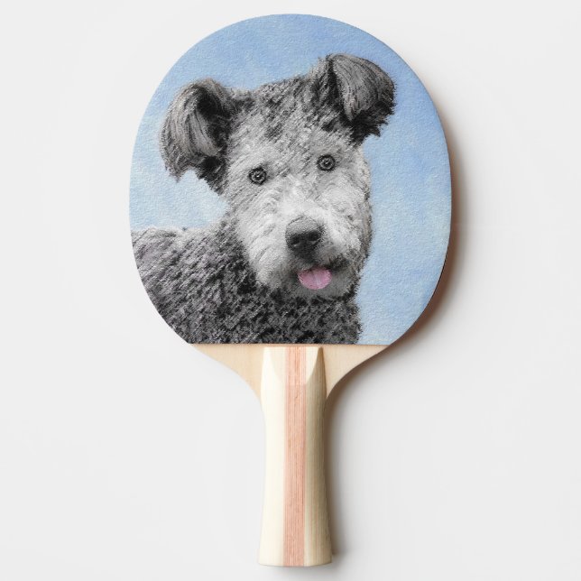 Pumi-målning - Cute Original Hund Art Pingisracket (Framsidan)