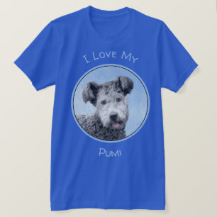 Pumi-målning - Cute Original Hund Art T Shirt