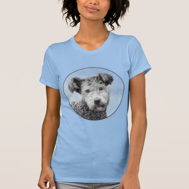 Pumi-målning - Cute Original Hund Art T Shirt (Framsida)