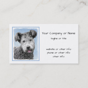Pumi-målning - Cute Original Hund Art Visitkort