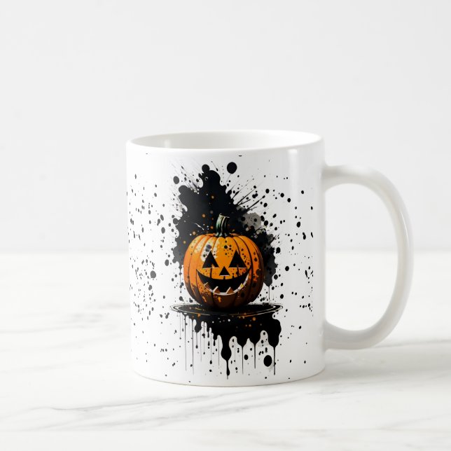 Pumkin Bläck Splatter Mugg (Höger)