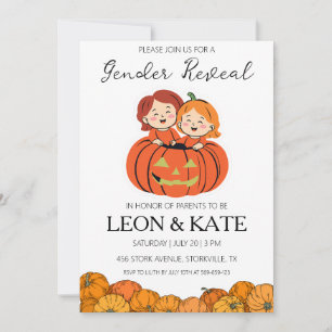 Pumkin-gender visar inbjudningar
