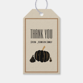 Pumkin halloween Fall Tack för anpassningsbarna-de Presentetikett