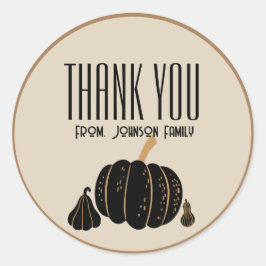 Pumkin halloween Fall Tack för anpassningsbarna-de Runt Klistermärke
