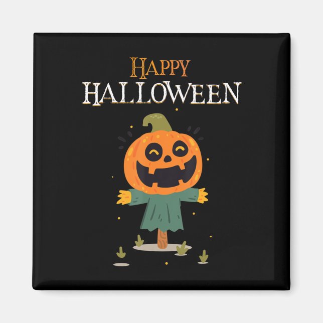 pumkin Happy halloween Magnet (Framsidan)