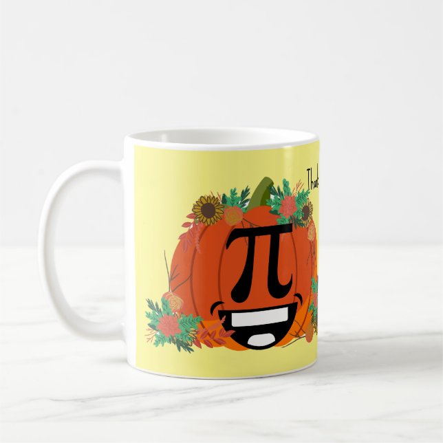 pumkin pi-leende kaffemugg (Vänster)