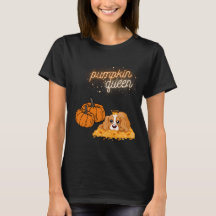 Pumkin Queen Welcome fall Drottcavalier hund