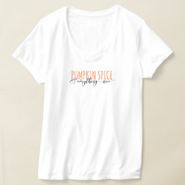 Pumkin Spice Hanes Nano V-Nacke T-Shirt