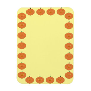 Pumkin Teckning Gräns Tom Anpassningsbar Text Magnet