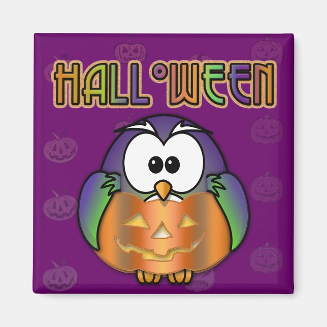 pumkin uggla magnet (Framsidan)