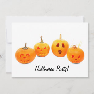 Pumkinfotografering Halloween fest-inbjudan Inbjudningar