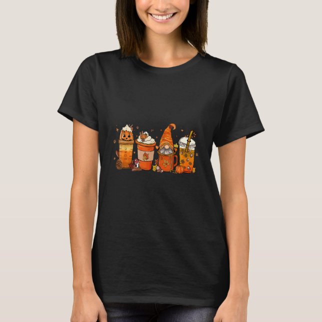 Pumkinkaffegrafik T Shirt (Framsida)