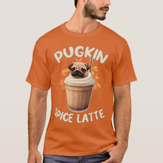 Pumkinskryddat Latte Roligt Kaffe T Shirt