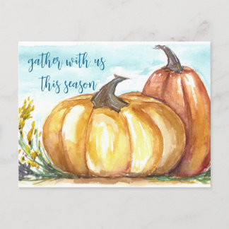 Pumkinsmysig inbjudnings vykort