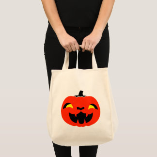 Pumnkin Halloween Tote Bag Tygkasse