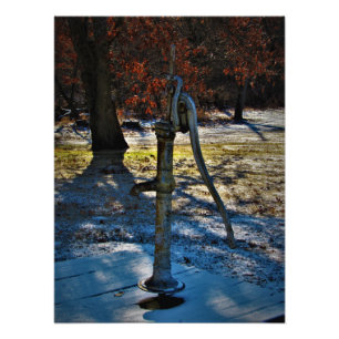"Pump 1858 Vatten" Fototryck