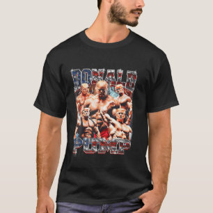 Pump 1 Vs 1 Biden American Flagga Swole Trump 2024 T Shirt