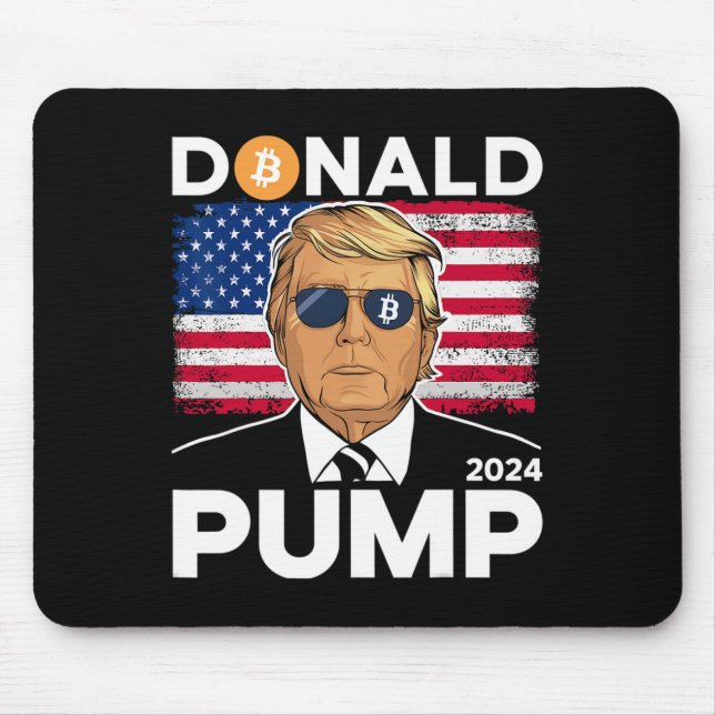 Pump Bitcoin Funny Trump 2024 Crypto Musmatta (Framsidan)