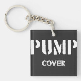 Pump Cover Gym Workout Fitness-nyckelkedja för trä