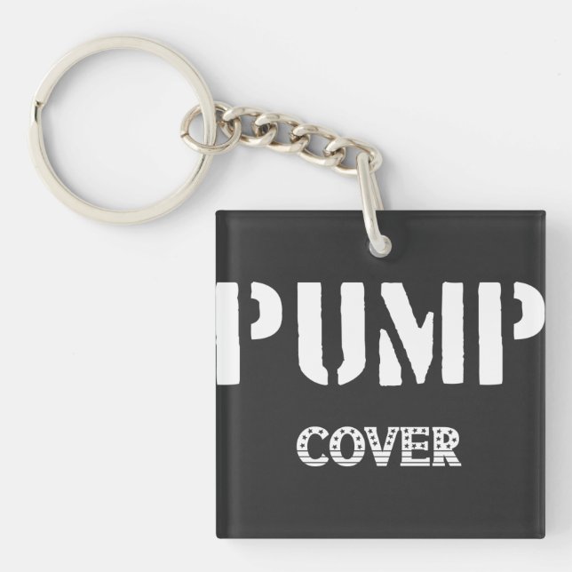 Pump Cover Gym Workout Fitness-nyckelkedja för trä (Framsidan)