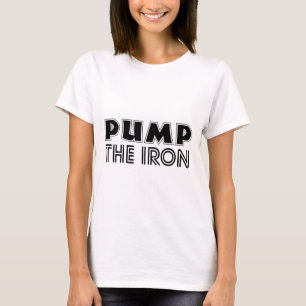 Pump Cover Gym Workout Shirt i Järn T Shirt