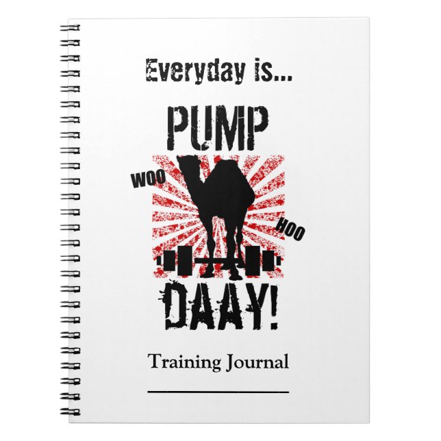 Pump Day Workout Training Journal Anteckningsbok (Framsidan)