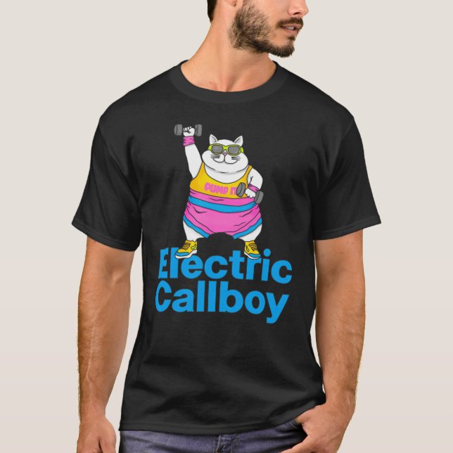 Pump det Eletric Callboy retro T Shirt (Framsida)
