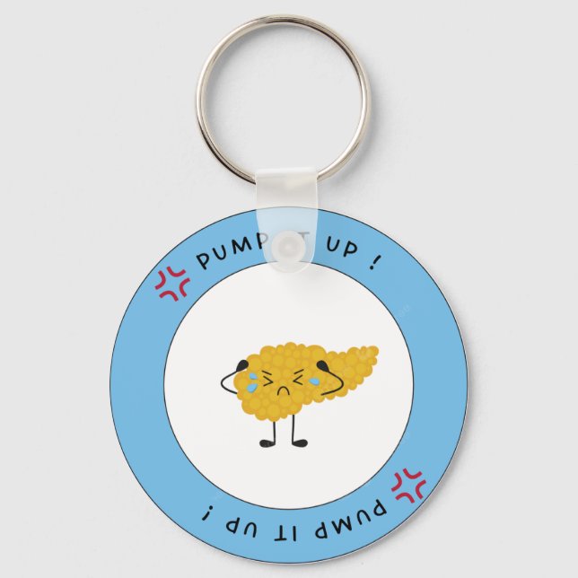 Pump - Diabetesnyckelkedja Nyckelring (Framsida)