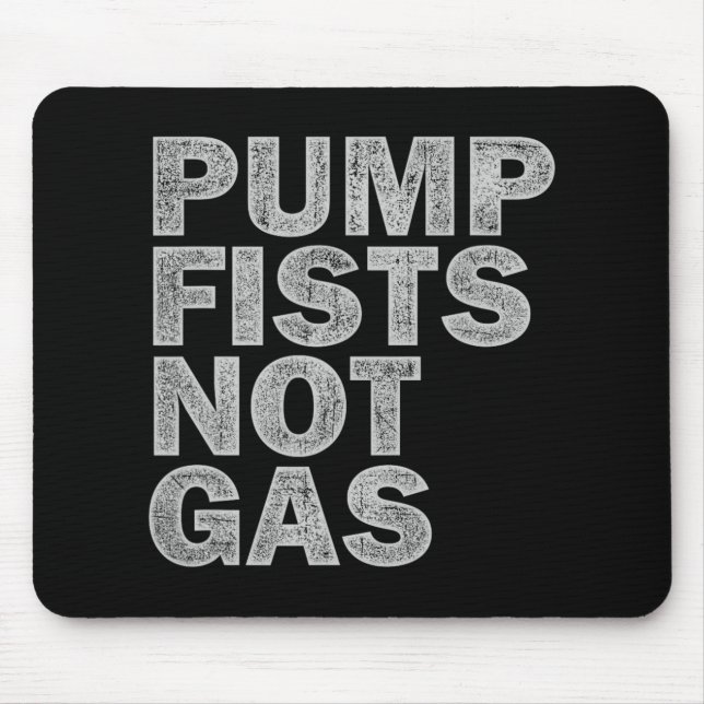 Pump Fists Not Gas Funny New Jersey Beach Souvenir Musmatta (Framsidan)