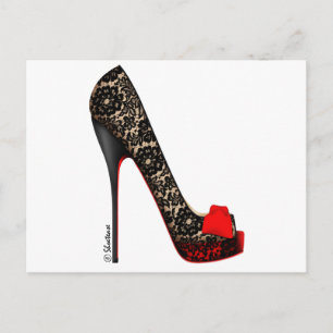 Pump för Peep Toe Platform Vykort