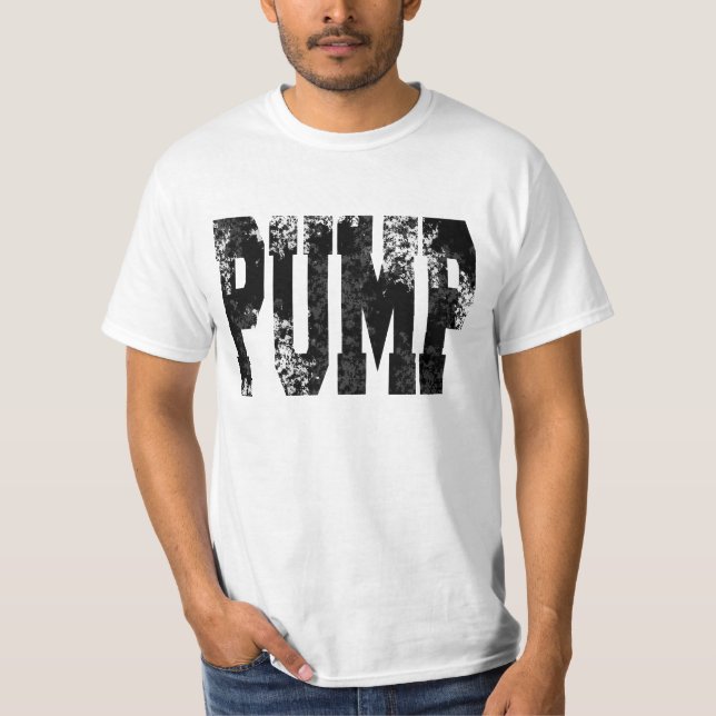 PUMP för workout och Fitness T-shirt (Framsida)
