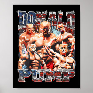Pump Gör Amerika starkt igen Trump 2024 Poster