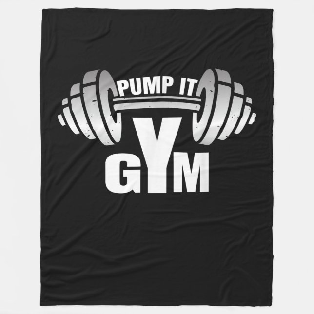 Pump it Ness Gym Sport Motivation Manar Women Kid Fleecefilt (Framsidan)