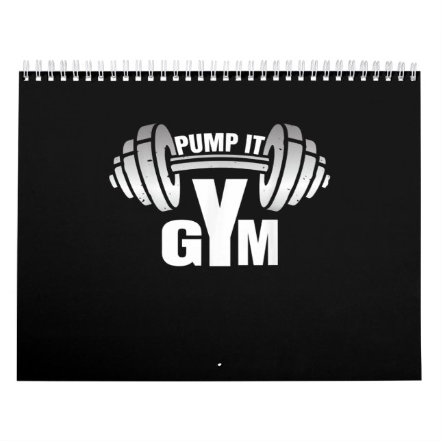 Pump it Ness Gym Sport Motivation Manar Women Kid Kalender (Omslag)