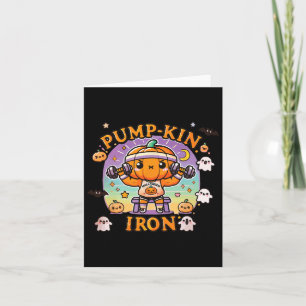 Pump-kin Järn - Funny Bodybuilding Workout Hallowe Kort
