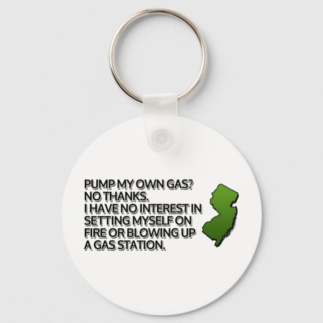 Pump min egen gas? Nej tack. Nyckelring (Framsida)