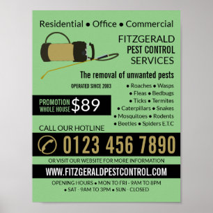 Pump, Pest Control Reklam Poster