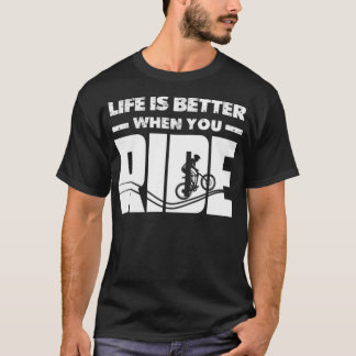 Pump Track Life är bättre bergscykel BMX enduran T Shirt