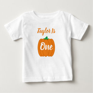 Pumpa 1-års födelsedag för bebis - T-shirt