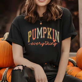 Pumpa Allt Höst T-Shirt för Kvinnor