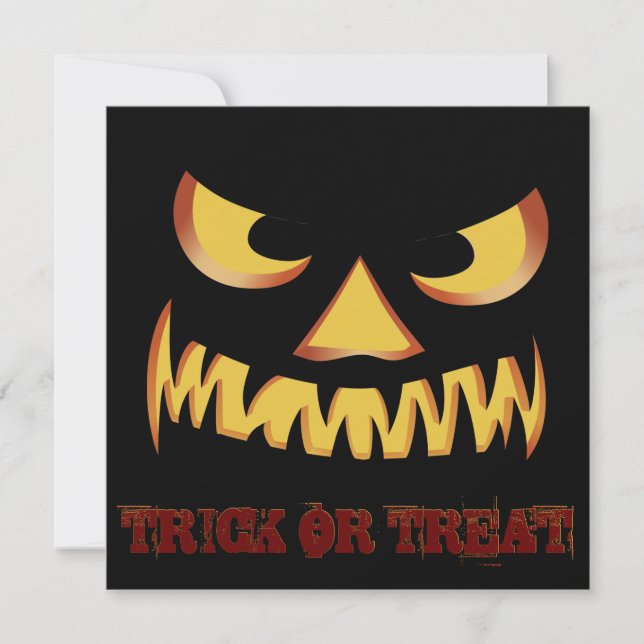 Pumpa Ansikte 2 Inbjudningar (Framsida)