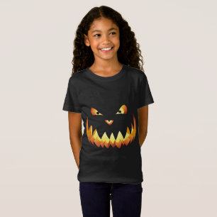 Pumpa Ansikte 4 för Halloween T-shirt