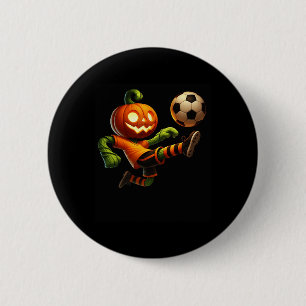 Pumpa Ansikte Fotboll Halloween Kostym Män Pojkar Knapp