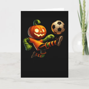 Pumpa Ansikte Fotboll Halloween Kostym Män Pojkar  Kort
