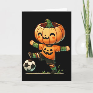 Pumpa Ansikte Fotboll Halloween Kostym Pojkar Barn Kort