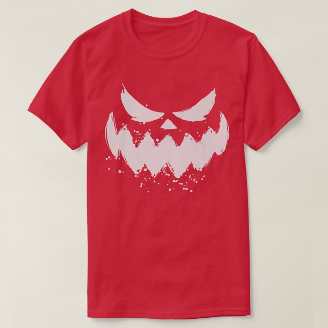 Pumpa ansikte Halloween med läsk jack o lantern T Shirt (Design framsida)
